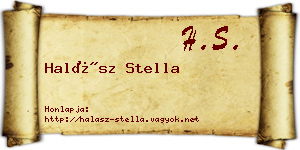 Halász Stella névjegykártya