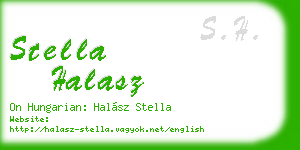 stella halasz business card